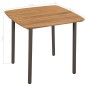 3-tlg. Garten-Essgruppe Poly Rattan Grau 3-tlg. Garten-Essgruppe Poly Rattan Grau