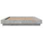 vidaXL Bettgestell mit LED Betongrau 140x200 cm Holzwerkstoff vidaXL Bettgestell mit LED Betongrau 140x200 cm Holzwerkstoff