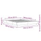 vidaXL Bettgestell Braun Eichen-Optik 135x190 cm Holzwerkstoff vidaXL Bettgestell Braun Eichen-Optik 135x190 cm Holzwerkstoff