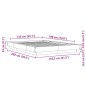 vidaXL Bettgestell Weiß 135x190 cm Holzwerkstoff vidaXL Bettgestell Weiß 135x190 cm Holzwerkstoff