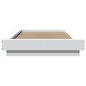 vidaXL Bettgestell Weiß 75x190 cm Holzwerkstoff vidaXL Bettgestell Weiß 75x190 cm Holzwerkstoff