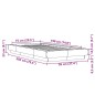vidaXL Bettgestell Weiß 75x190 cm Holzwerkstoff vidaXL Bettgestell Weiß 75x190 cm Holzwerkstoff