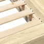 vidaXL Bettgestell Sonoma-Eiche 75x190 cm Holzwerkstoff vidaXL Bettgestell Sonoma-Eiche 75x190 cm Holzwerkstoff