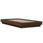 vidaXL Bettgestell Braun Eichen-Optik 75x190 cm Holzwerkstoff vidaXL Bettgestell Braun Eichen-Optik 75x190 cm Holzwerkstoff