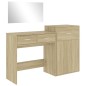 vidaXL 3-tlg. Schminktisch-Set Sonoma-Eiche Holzwerkstoff vidaXL 3-tlg. Schminktisch-Set Sonoma-Eiche Holzwerkstoff