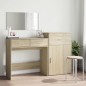 vidaXL 3-tlg. Schminktisch-Set Sonoma-Eiche Holzwerkstoff vidaXL 3-tlg. Schminktisch-Set Sonoma-Eiche Holzwerkstoff