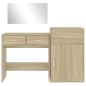 vidaXL 3-tlg. Schminktisch-Set Sonoma-Eiche Holzwerkstoff vidaXL 3-tlg. Schminktisch-Set Sonoma-Eiche Holzwerkstoff