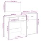 vidaXL 3-tlg. Schminktisch-Set Sonoma-Eiche Holzwerkstoff vidaXL 3-tlg. Schminktisch-Set Sonoma-Eiche Holzwerkstoff