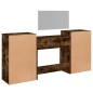 vidaXL 4-tlg. Schminktisch-Set Räuchereiche Holzwerkstoff vidaXL 4-tlg. Schminktisch-Set Räuchereiche Holzwerkstoff