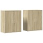 vidaXL Sideboards 2 Stk. Sonoma-Eiche 60x31x70 cm Holzwerkstoff vidaXL Sideboards 2 Stk. Sonoma-Eiche 60x31x70 cm Holzwerkstoff