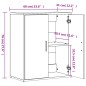 vidaXL Sideboards 2 Stk. Sonoma-Eiche 60x31x70 cm Holzwerkstoff vidaXL Sideboards 2 Stk. Sonoma-Eiche 60x31x70 cm Holzwerkstoff