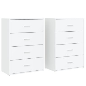 vidaXL Sideboards 2 Stk. Weiß 60x31x84 cm Holzwerkstoff