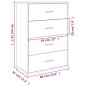 vidaXL Sideboards 2 Stk. Sonoma-Eiche 60x31x84 cm Holzwerkstoff vidaXL Sideboards 2 Stk. Sonoma-Eiche 60x31x84 cm Holzwerkstoff