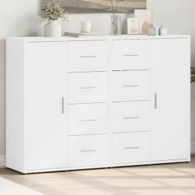 vidaXL Sideboards 2 Stk. Weiß 60x31x84 cm Holzwerkstoff