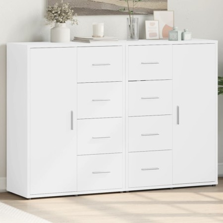 vidaXL Sideboards 2 Stk. Weiß 60x31x84 cm Holzwerkstoff