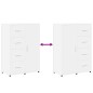 vidaXL Sideboards 2 Stk. Weiß 60x31x84 cm Holzwerkstoff vidaXL Sideboards 2 Stk. Weiß 60x31x84 cm Holzwerkstoff