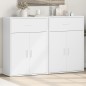 vidaXL Sideboards 2 Stk. Weiß 60x30x84 cm Holzwerkstoff vidaXL Sideboards 2 Stk. Weiß 60x30x84 cm Holzwerkstoff