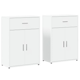 vidaXL Sideboards 2 Stk. Weiß 60x30x84 cm Holzwerkstoff