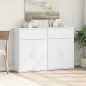 vidaXL Sideboards 2 Stk. Weiß 60x30x84 cm Holzwerkstoff vidaXL Sideboards 2 Stk. Weiß 60x30x84 cm Holzwerkstoff
