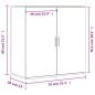 vidaXL Sideboards 2 Stk. Betongrau 79x38x80 cm Holzwerkstoff vidaXL Sideboards 2 Stk. Betongrau 79x38x80 cm Holzwerkstoff