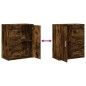 vidaXL Sideboards 2 Stk. Räuchereiche 60x31x70 cm Holzwerkstoff vidaXL Sideboards 2 Stk. Räuchereiche 60x31x70 cm Holzwerkstoff