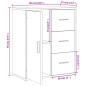 vidaXL Sideboards 2 Stk. Räuchereiche 60x31x70 cm Holzwerkstoff vidaXL Sideboards 2 Stk. Räuchereiche 60x31x70 cm Holzwerkstoff