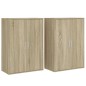 vidaXL Sideboards 2 Stk. Sonoma-Eiche 60x31x84 cm Holzwerkstoff vidaXL Sideboards 2 Stk. Sonoma-Eiche 60x31x84 cm Holzwerkstoff