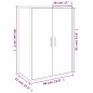 vidaXL Sideboards 2 Stk. Sonoma-Eiche 60x31x84 cm Holzwerkstoff vidaXL Sideboards 2 Stk. Sonoma-Eiche 60x31x84 cm Holzwerkstoff