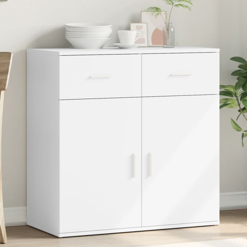 vidaXL Sideboard Weiß 79x38x80 cm Holzwerkstoff vidaXL Sideboard Weiß 79x38x80 cm Holzwerkstoff