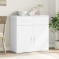 vidaXL Sideboard Weiß 79x38x80 cm Holzwerkstoff vidaXL Sideboard Weiß 79x38x80 cm Holzwerkstoff