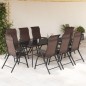 vidaXL Gartenstühle 8 Stk. Klappbar Braun Poly Rattan vidaXL Gartenstühle 8 Stk. Klappbar Braun Poly Rattan