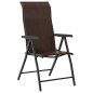 vidaXL Gartenstühle 8 Stk. Klappbar Braun Poly Rattan vidaXL Gartenstühle 8 Stk. Klappbar Braun Poly Rattan