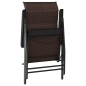 vidaXL Gartenstühle 8 Stk. Klappbar Braun Poly Rattan vidaXL Gartenstühle 8 Stk. Klappbar Braun Poly Rattan