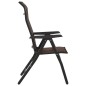 vidaXL Gartenstühle 8 Stk. Klappbar Braun Poly Rattan vidaXL Gartenstühle 8 Stk. Klappbar Braun Poly Rattan