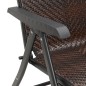 vidaXL Gartenstühle 8 Stk. Klappbar Braun Poly Rattan vidaXL Gartenstühle 8 Stk. Klappbar Braun Poly Rattan