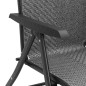 vidaXL Gartenstühle 8 Stk. Klappbar Grau Poly Rattan vidaXL Gartenstühle 8 Stk. Klappbar Grau Poly Rattan