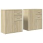 vidaXL Sideboards 2 Stk. Sonoma-Eiche 60x31x70 cm Holzwerkstoff vidaXL Sideboards 2 Stk. Sonoma-Eiche 60x31x70 cm Holzwerkstoff