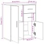 vidaXL Sideboards 2 Stk. Sonoma-Eiche 60x31x70 cm Holzwerkstoff vidaXL Sideboards 2 Stk. Sonoma-Eiche 60x31x70 cm Holzwerkstoff