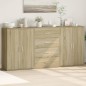 vidaXL Sideboards 3 Stk. Sonoma-Eiche 60x31x84 cm Holzwerkstoff vidaXL Sideboards 3 Stk. Sonoma-Eiche 60x31x84 cm Holzwerkstoff
