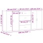 vidaXL Sideboards 3 Stk. Sonoma-Eiche 60x31x84 cm Holzwerkstoff vidaXL Sideboards 3 Stk. Sonoma-Eiche 60x31x84 cm Holzwerkstoff