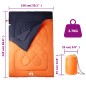 vidaXL Doppelschlafsack mit Kissen Erwachsene Camping 3-4 Jahreszeiten vidaXL Doppelschlafsack mit Kissen Erwachsene Camping 3-4 Jahreszeiten