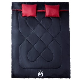 vidaXL Doppelschlafsack mit Kissen Erwachsene Camping 3-4 Jahreszeiten