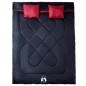 vidaXL Doppelschlafsack mit Kissen Erwachsene Camping 3-4 Jahreszeiten vidaXL Doppelschlafsack mit Kissen Erwachsene Camping 3-4 Jahreszeiten