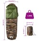 vidaXL Mumienschlafsack für Erwachsene Camping 3 Jahreszeiten vidaXL Mumienschlafsack für Erwachsene Camping 3 Jahreszeiten