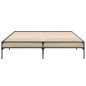 vidaXL Bettgestell Sonoma-Eiche 160x200 cm Holzwerkstoff und Metall vidaXL Bettgestell Sonoma-Eiche 160x200 cm Holzwerkstoff und Metall