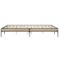 vidaXL Bettgestell Sonoma-Eiche 160x200 cm Holzwerkstoff und Metall vidaXL Bettgestell Sonoma-Eiche 160x200 cm Holzwerkstoff und Metall