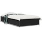 vidaXL Bettgestell Schwarz 75x190 cm Holzwerkstoff und Metall vidaXL Bettgestell Schwarz 75x190 cm Holzwerkstoff und Metall