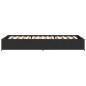 vidaXL Bettgestell Schwarz 75x190 cm Holzwerkstoff und Metall vidaXL Bettgestell Schwarz 75x190 cm Holzwerkstoff und Metall