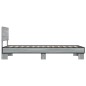 vidaXL Bettgestell Grau Sonoma 100x200 cm Holzwerkstoff und Metall vidaXL Bettgestell Grau Sonoma 100x200 cm Holzwerkstoff und Metall