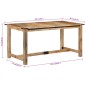 vidaXL Esstisch 160x80x75 cm Massivholz Mango vidaXL Esstisch 160x80x75 cm Massivholz Mango